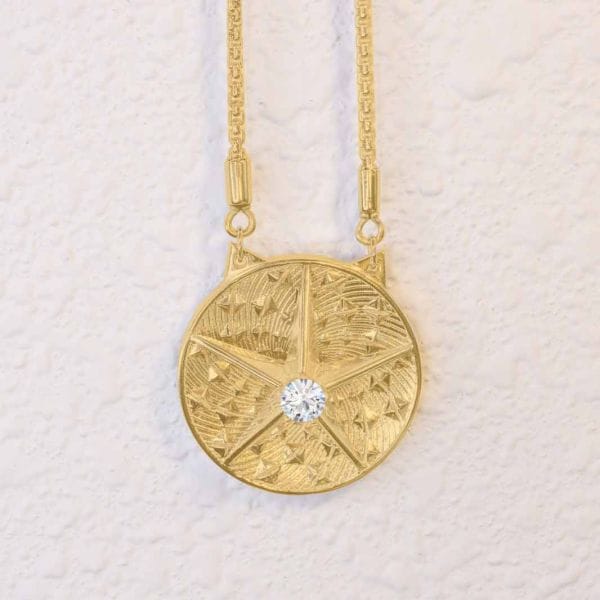 star of light gold diamond quartz zircon moissanite