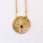 4 Leg Straight Nuclear Receptor gold Amethyst Kyanite Iolite