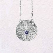 4 Leg Straight Nuclear Receptor silver Tanzanite